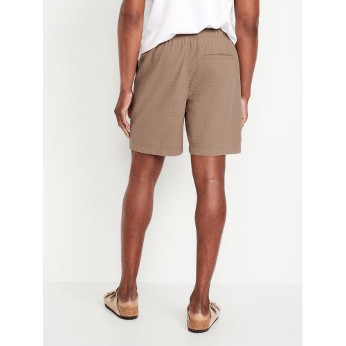올드네이비 Seersucker Jogger Shorts -- 7-inch inseam Hot Deal