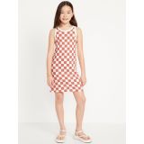 Printed Sleeveless Rib-Knit Dress for Girls Hot Deal