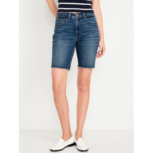 올드네이비 High-Waisted OG Jean Shorts -- 9-inch inseam