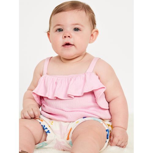 올드네이비 Off-The-Shoulder Ruffled Jacquard-Knit Top for Baby
