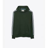 Tory Burch French Terry Geo-T Hoodie