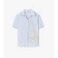 Tory Burch EMBROIDERED CAMP SHIRT