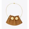 Tory Burch FLUTED LEATHER COLLAR NECKLACE