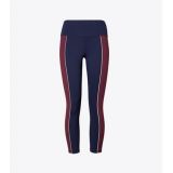 Tory Burch HIGH-RISE WEIGHTLESS PIPED 7/8 LEGGING