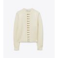 Tory Burch HOOK-AND-EYE CASHMERE CARDIGAN