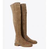 Tory Burch MILLER SUEDE LUG SOLE OVER-THE-KNEE BOOT