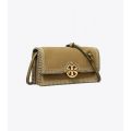 Tory Burch MILLER SUEDE STITCHED WALLET CROSSBODY