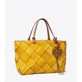 Tory Burch MILLER SUEDE WOVEN TOTE
