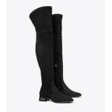 Tory Burch MULTI-LOGO STRETCH OVER-THE-KNEE BOOT