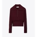 Tory Burch POLO BUTTON SWEATER
