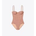Tory Burch PRINTED UNDERWIRE ONE-PIECE SWIMSUIT