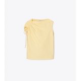 Tory Burch RUCHED COTTON POPLIN TOP
