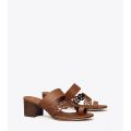 Tory Burch TINY MILLER HEELED SANDAL, LEATHER