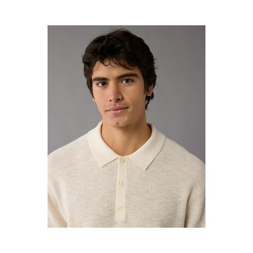 아메리칸이글 AE Waffle Sweater Polo Shirt