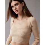AE Cropped Ruched Sweater