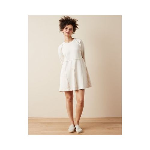 아메리칸이글 AE Fleece Long-Sleeve Babydoll Mini Dress