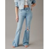 AE Next Level Ripped Super High-Waisted Flare Jean