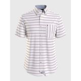 TOMMY HILFIGER Regular Fit Horizontal Stripe Short-Sleeve Shirt