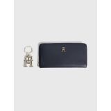 TOMMY HILFIGER Solid TH Wallet And Key Chain Holiday Gift Set