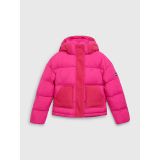 TOMMY HILFIGER Kids Mixed Media Hooded Puffer