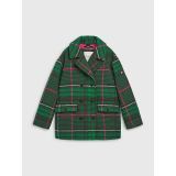 TOMMY HILFIGER Kids Check Peacoat