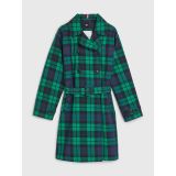 TOMMY HILFIGER Kids Relaxed Black Watch Trench Coat
