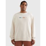 TOMMY HILFIGER Big And Tall Stitched Logo Sweatshirt