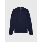 TOMMY HILFIGER Regular Fit Recycled Cashmere Long-Sleeve Polo