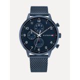 TOMMY HILFIGER Sub-Dial Watch with Blue Mesh Bracelet