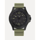 TOMMY HILFIGER Explorer Watch with Green Silicone Strap