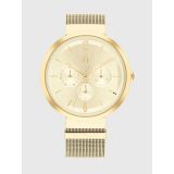 TOMMY HILFIGER Sub-Dials Watch with Gold-Tone Mesh Bracelet