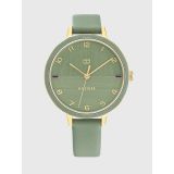 TOMMY HILFIGER Casual Watch with Green Leather Strap