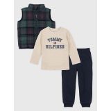 TOMMY HILFIGER Babies Vest, Sweatshirt & Pant Set 3PC