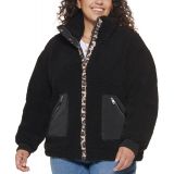 Trendy Plus Size Fleece Teddy Jacket
