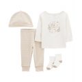 Baby Boys or Baby Girls Top and Leggings 4 Piece Set