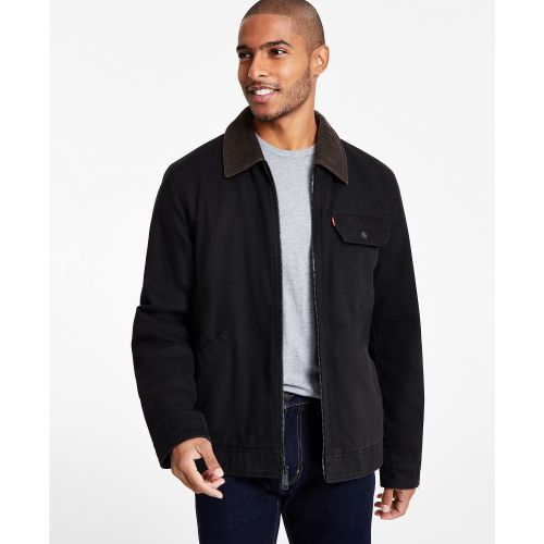 리바이스 Levi's Mens Cotton Canvas Zip-Front Utility Jacket