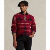 Mens Western-Inspired Fair Isle Sweater