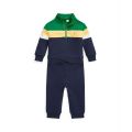 Baby Boys Striped Fleece Pullover and Pants Set