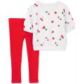 Toddler Girls Cherry Top and Leggings 2 Piece Set