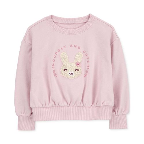 카터스 Toddler Girls Bunny Pullover Sweatshirt
