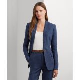 Womens Tailored One-Button Blazer