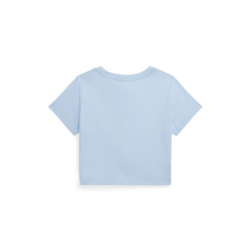 폴로 랄프로렌 Toddler and Little Girls Twist-Front Cotton Jersey T-shirt
