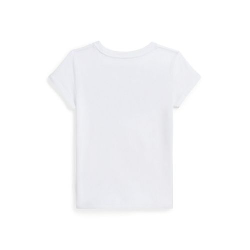 폴로 랄프로렌 Toddler and Little Girls Tropical-Logo Cotton Jersey T-shirt