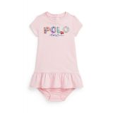 Baby Girls Tropical-Logo Cotton T Shirt Dress