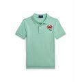 Toddler and Little Boys Crab-Embroidered Cotton Mesh Polo Shirt