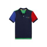 Toddler and Little Boys Color-Blocked Ombre-Logo Mesh Polo Shirt