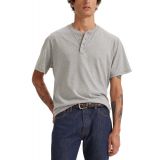 Mens Relaxed-Fit Solid Short-Sleeve Henley
