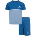 Little Boys Jumpman Blocked Taping Tee and Shorts Set