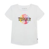 Little Girls Surf Flip Sequinned Logo Graphic T-Shirt