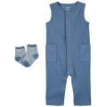 Baby Boys Jumpsuit and Socks 2 Piece Set